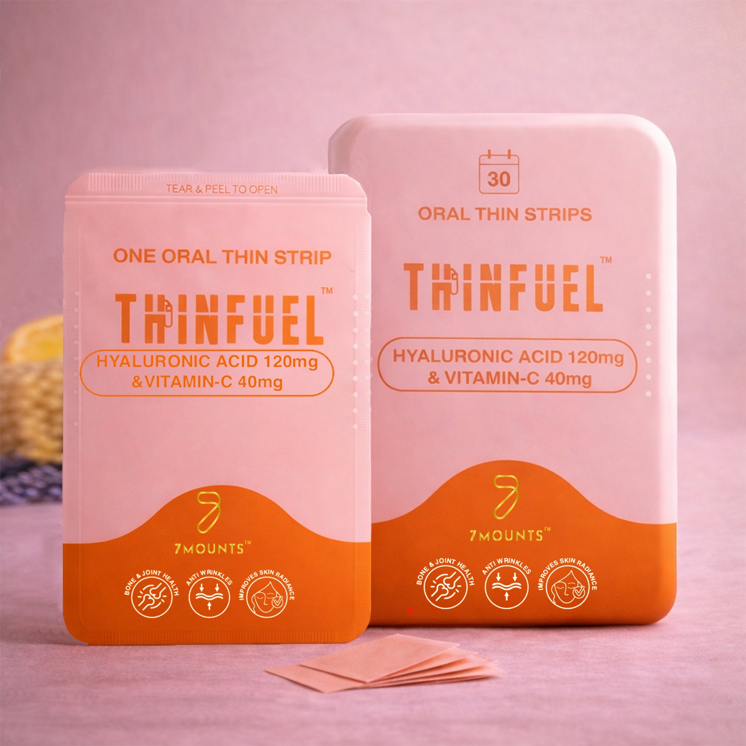 Hyaluronic Acid and Vitamin C Oral Strips