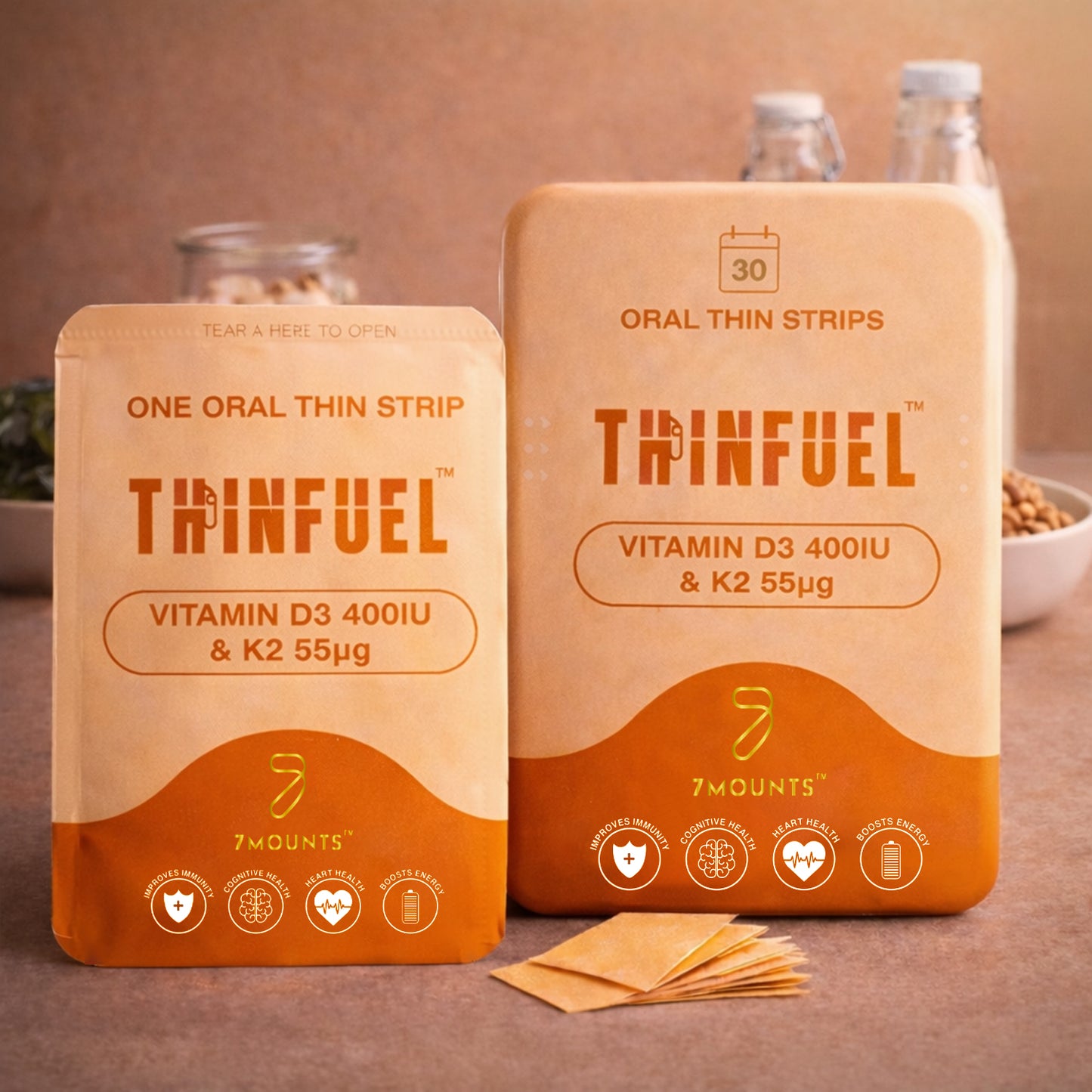 Vitamin D3 & K2 Oral Strips